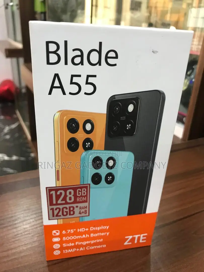 New ZTE A55 128 GB Black