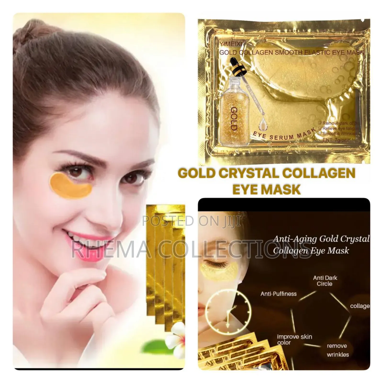 Gold Collagen Smooth Elastic Eye Mask