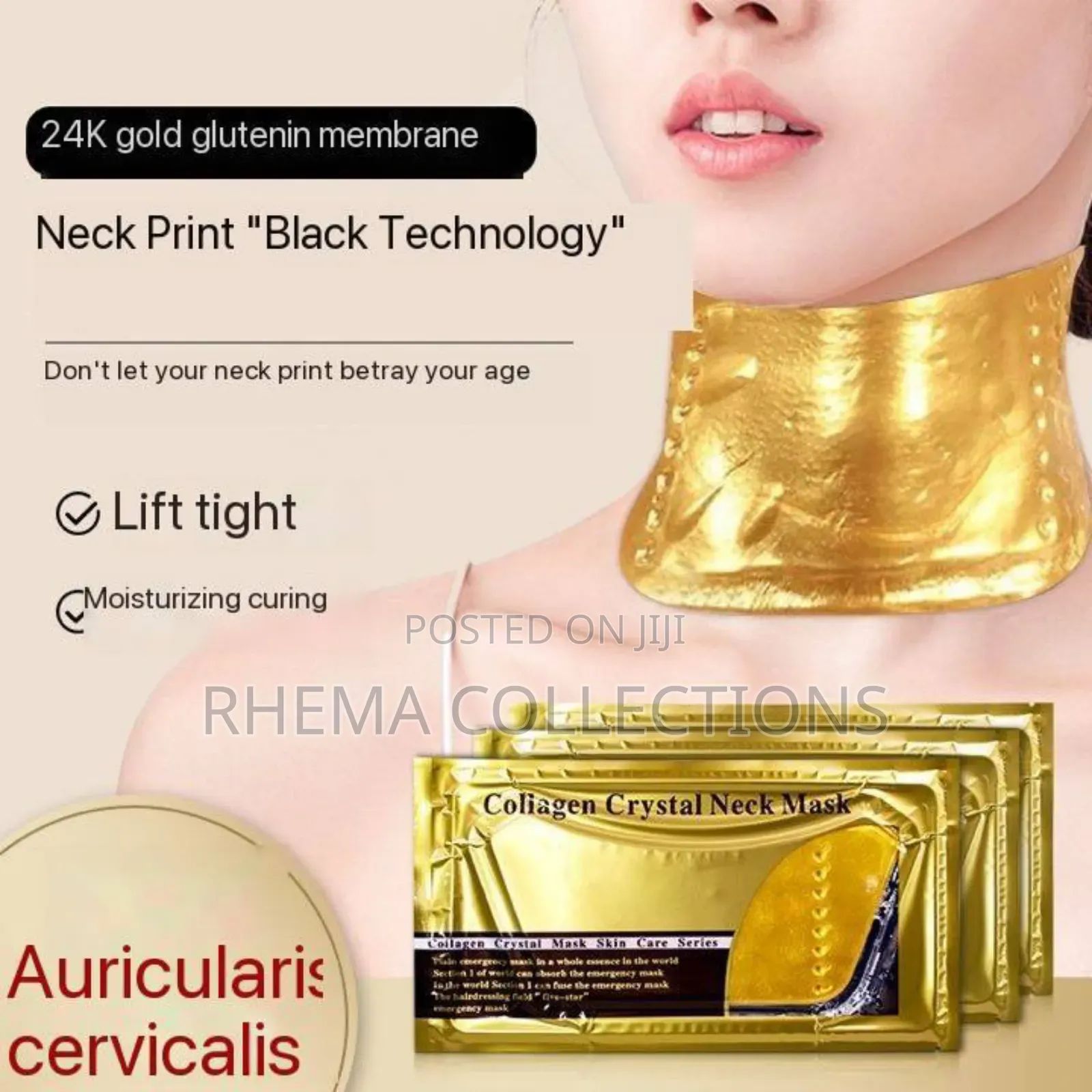  Gold Collagen Crystal Neck Mask