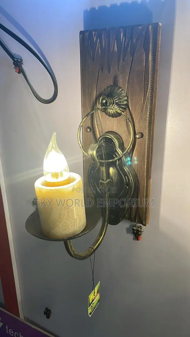 Vintage Wood Wall Lamp Walkway Light
