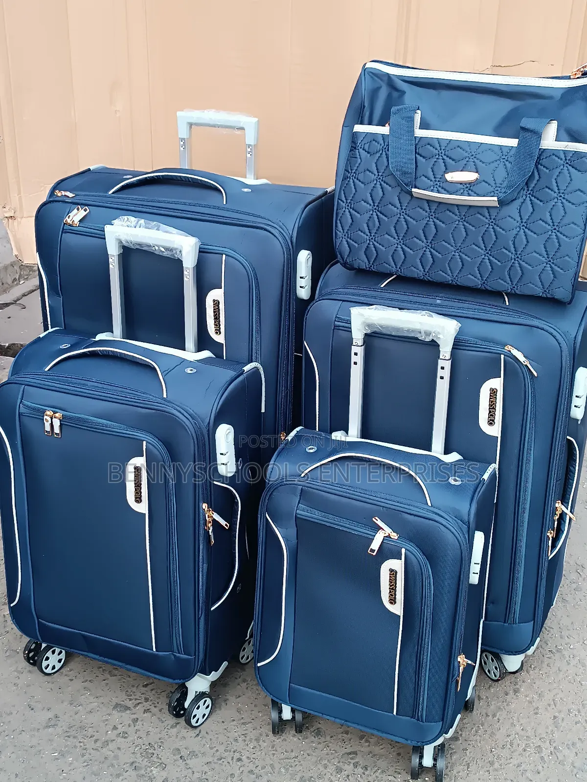 Fine Design Set of 5 Swiss Polo Travelling Luggage Boxes