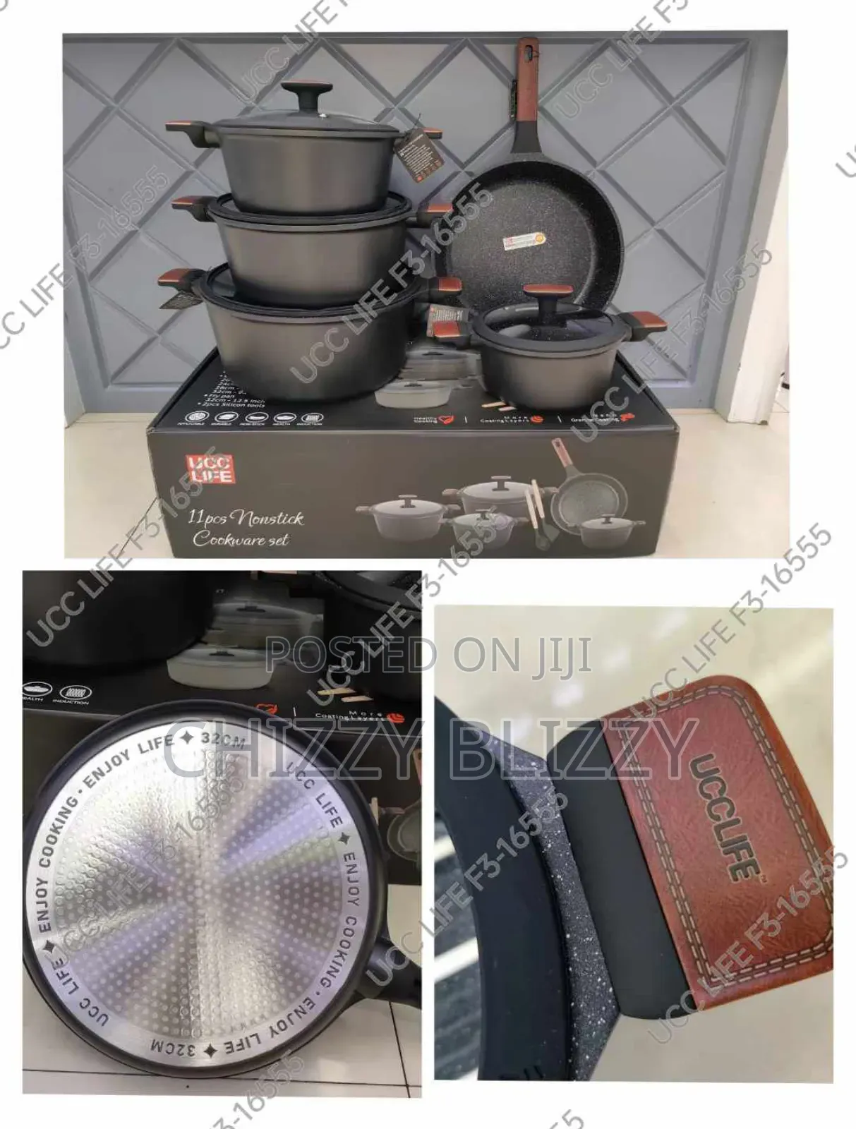 Ucc Life Nonstick Cookware Set 11pcd