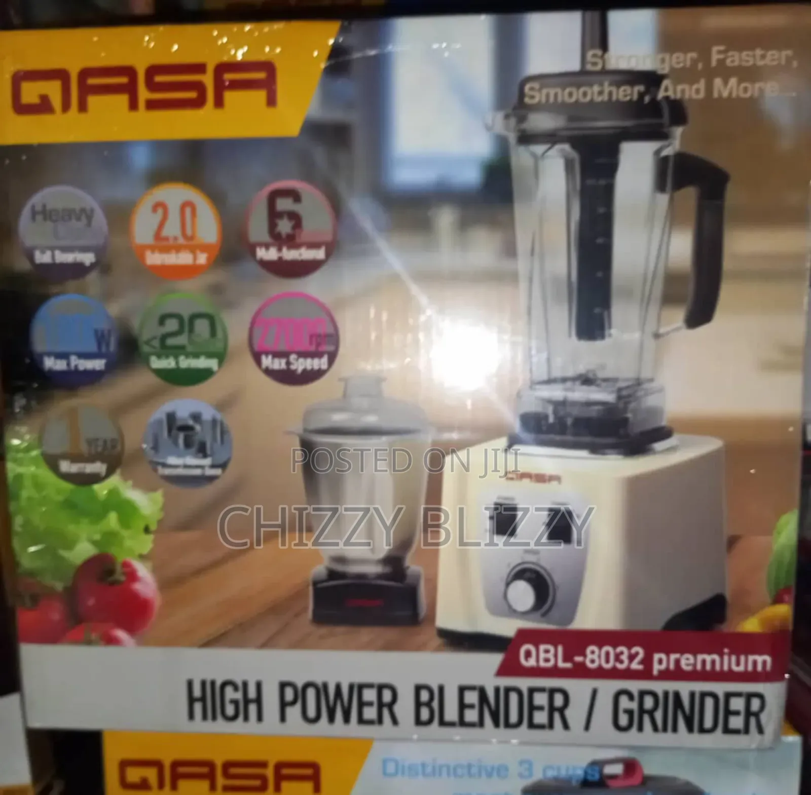 Qasa Power Blender Grinder 1500W Max QBL-8032