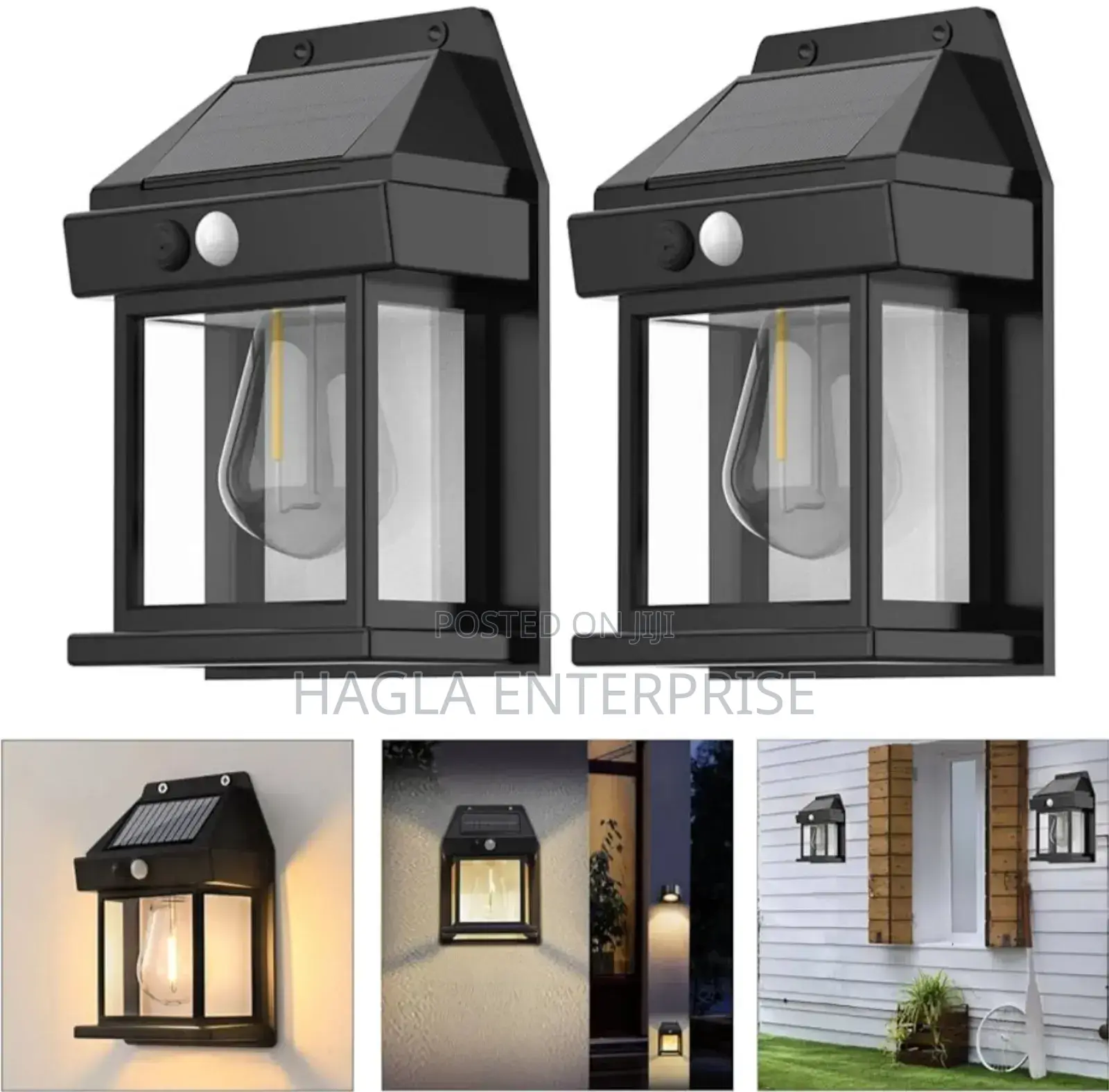 Solar and Motion Sensor Outdoor Fence Light