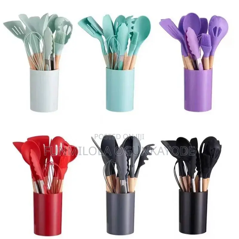 12pcs Silicon Non-Stick Spoon Set