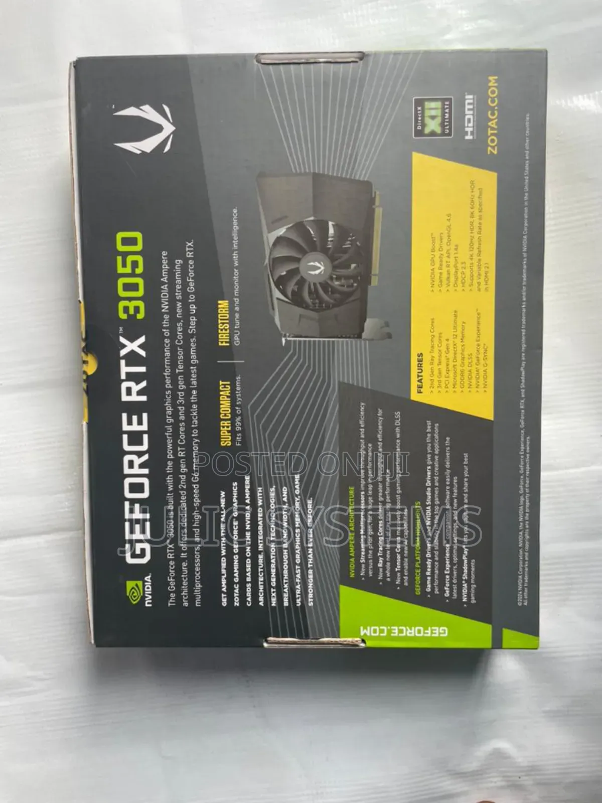 Zotac Gaming Geforce RTX 3050 6gb Gddr6 Solo