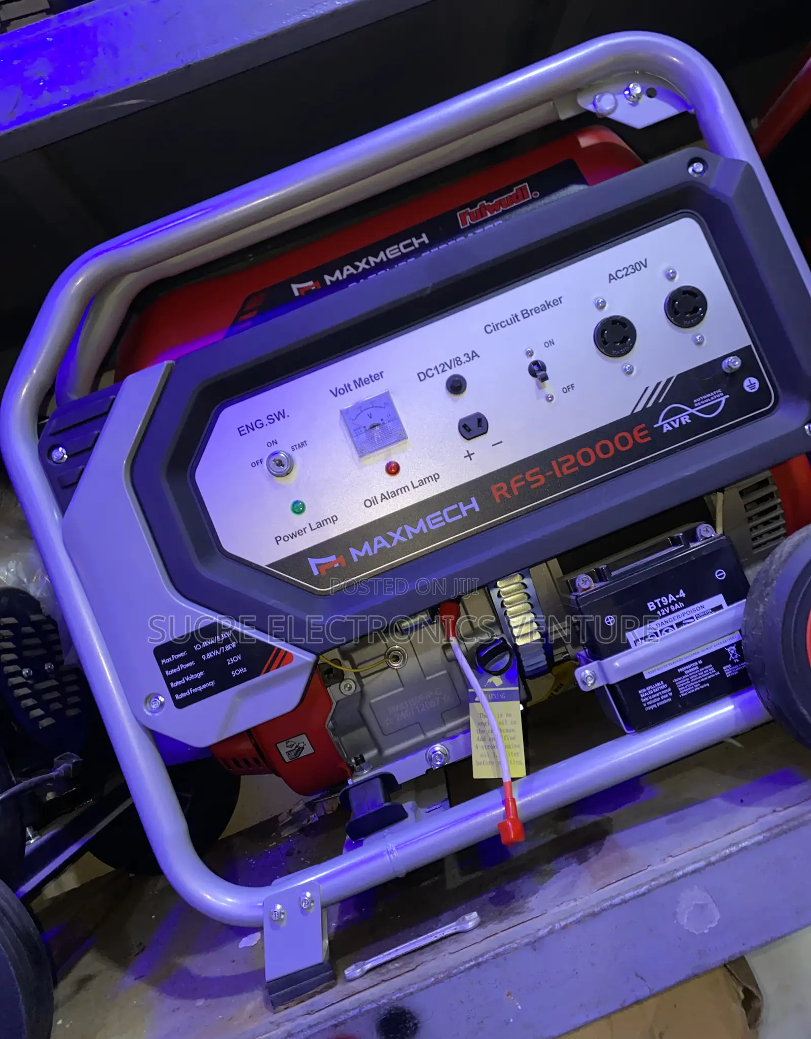 RFS 12000e 10kva Maxmech Petrol Generator