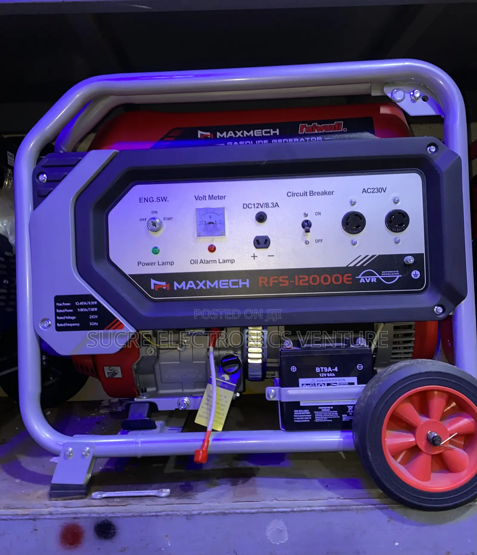 Maxmech Model 12000E (10/10.5kva) Petrol Generator