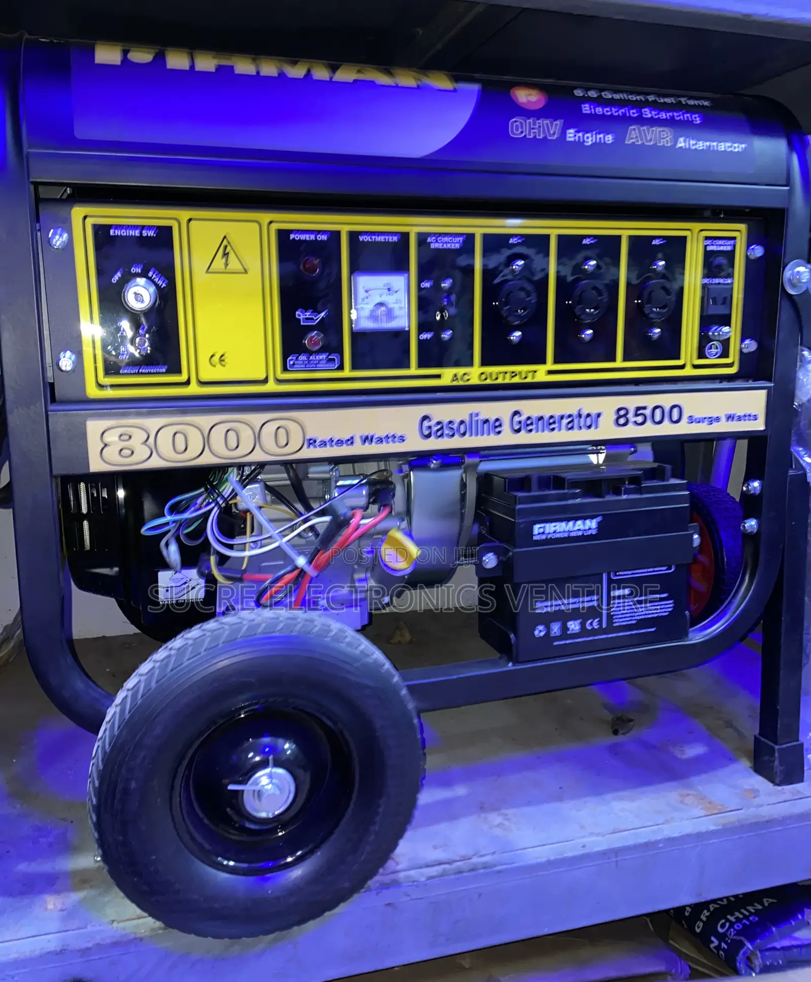 Model SPG8800E2 8.5kva Firman Petrol Generator