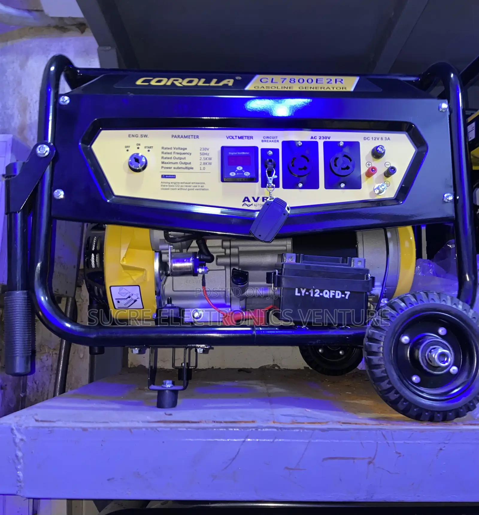 Brand New 3.5kva Corolla Remote Control Petrol Generator