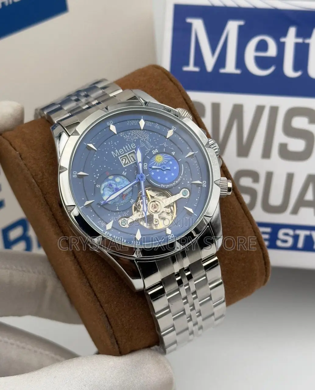 Mettle Quality Luxury Men Chain Strap Wristwatch