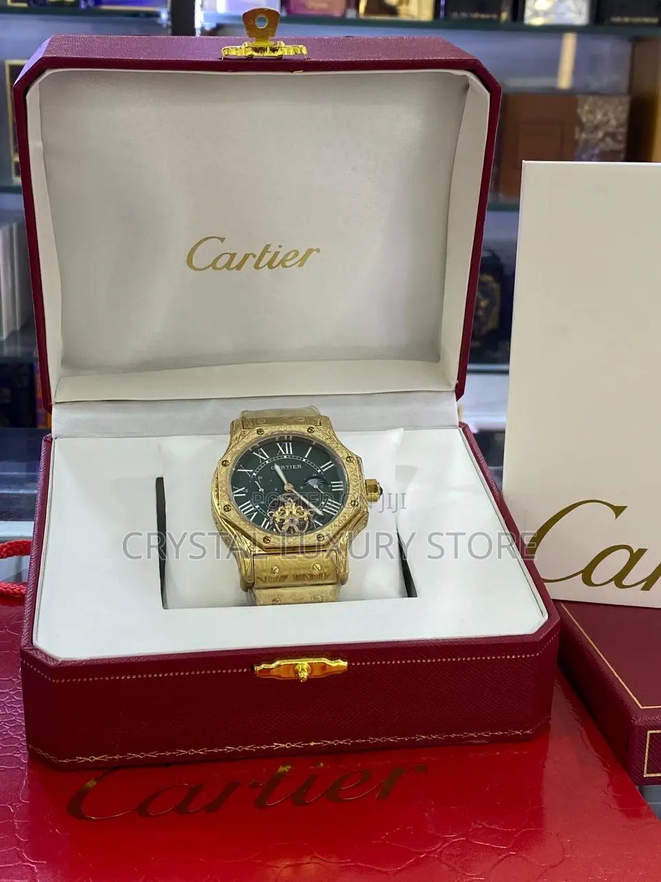 Cartier Quality Luxury Men Chain Strap Wristwatch