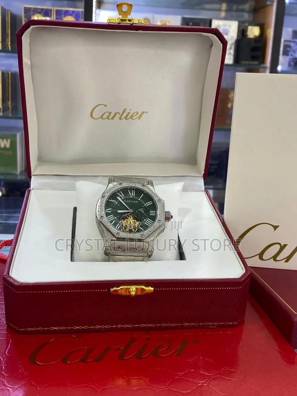 Cartier Quality Luxury Men Chain Strap Wristwatch