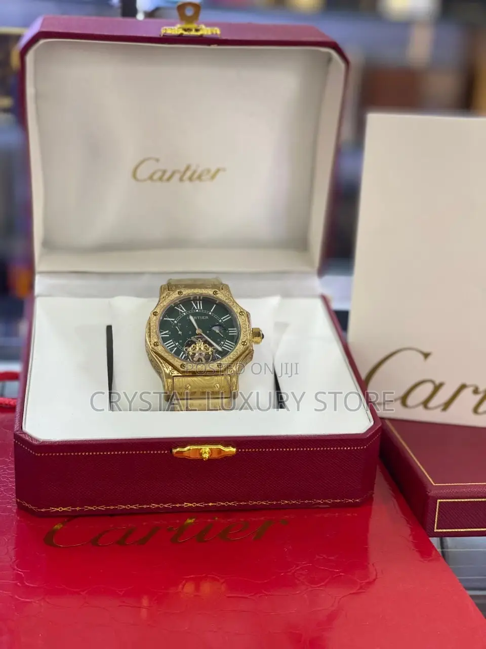 Cartier Quality Luxury Men Chain Strap Wristwatch