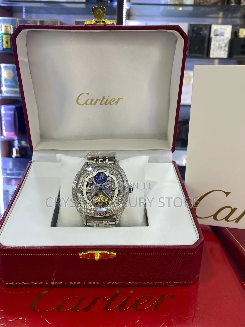 Cartier Quality Luxury Men Chain Strap Wristwatch