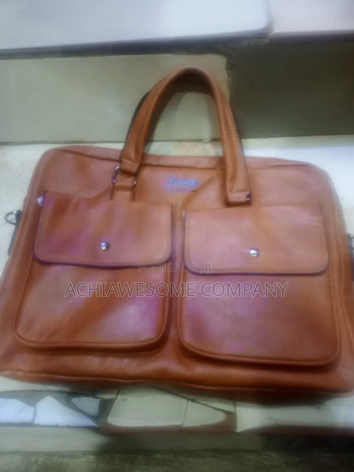 Office Leather Handbag
