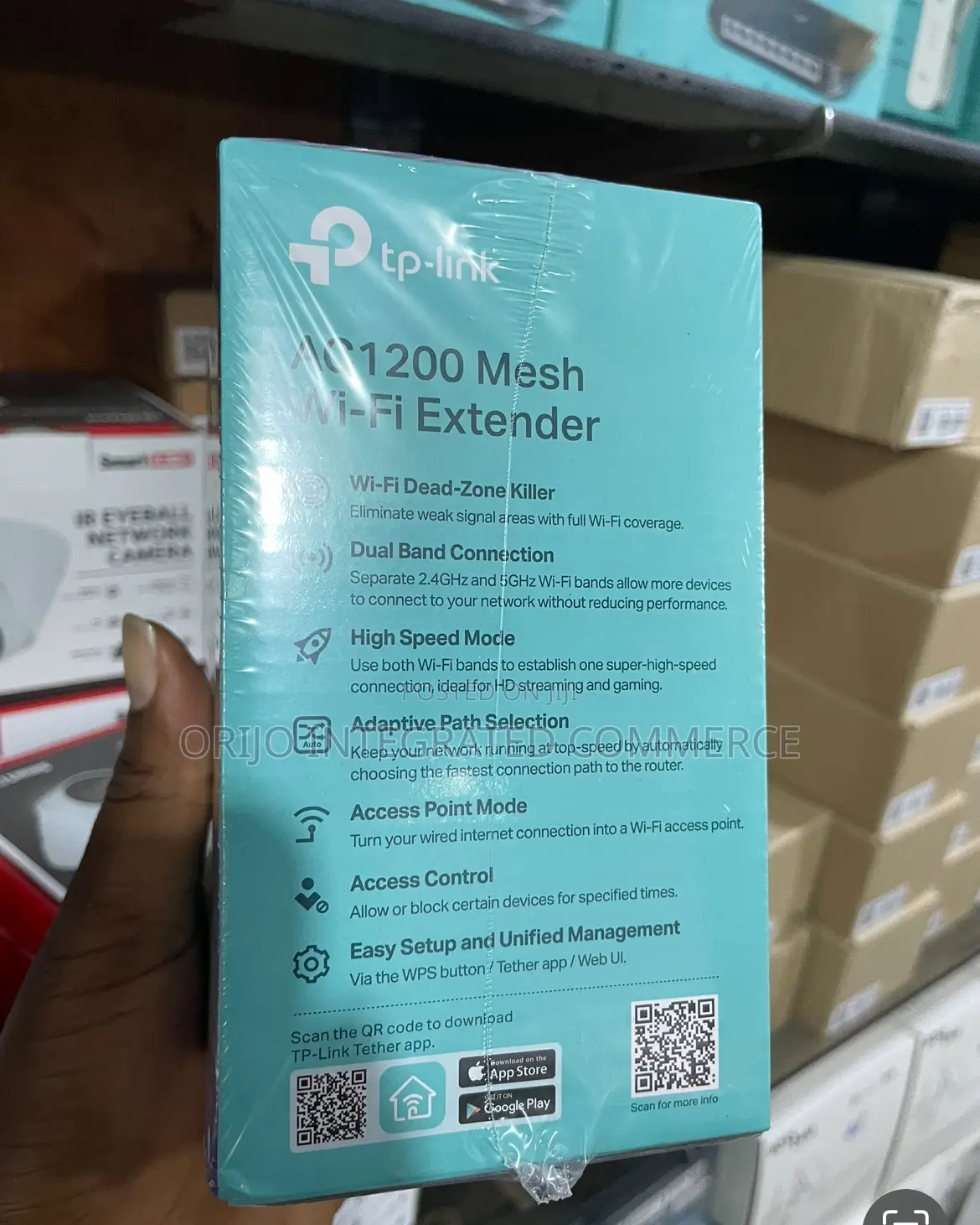 PTP-Link Onemeshtm Mesh Wi-Fi Extender Ac1200 Dual Band