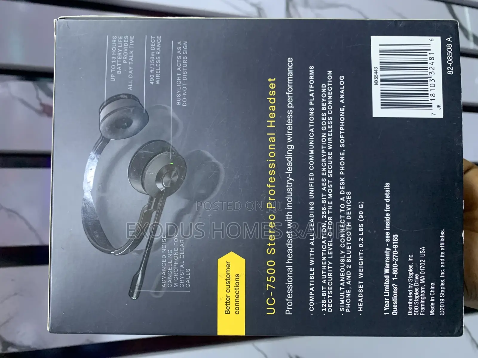 NXT Technologies UC-7500 Binaural Over the Head Wireless H