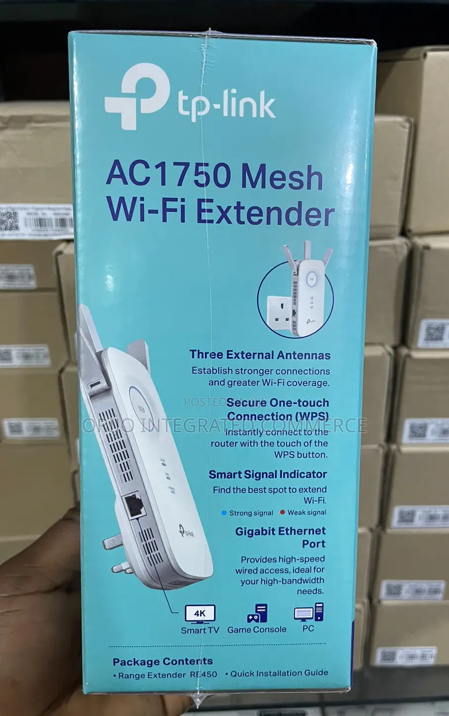 Pt-Link Onemesh Mesh Wi-Fi Extender Ac1750 Dual Band Re450