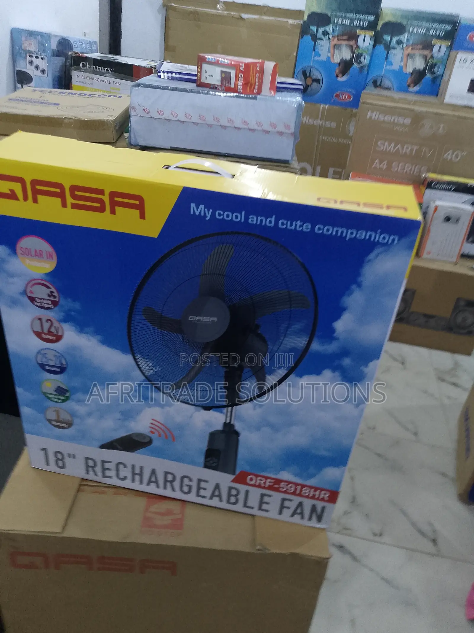 Low- Noise Rechargable Qasa Fan