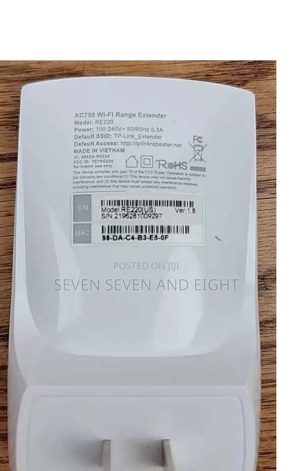 Us Used TP-Link Re220 Ac750 Dual Band Wi-Fi Range Extender