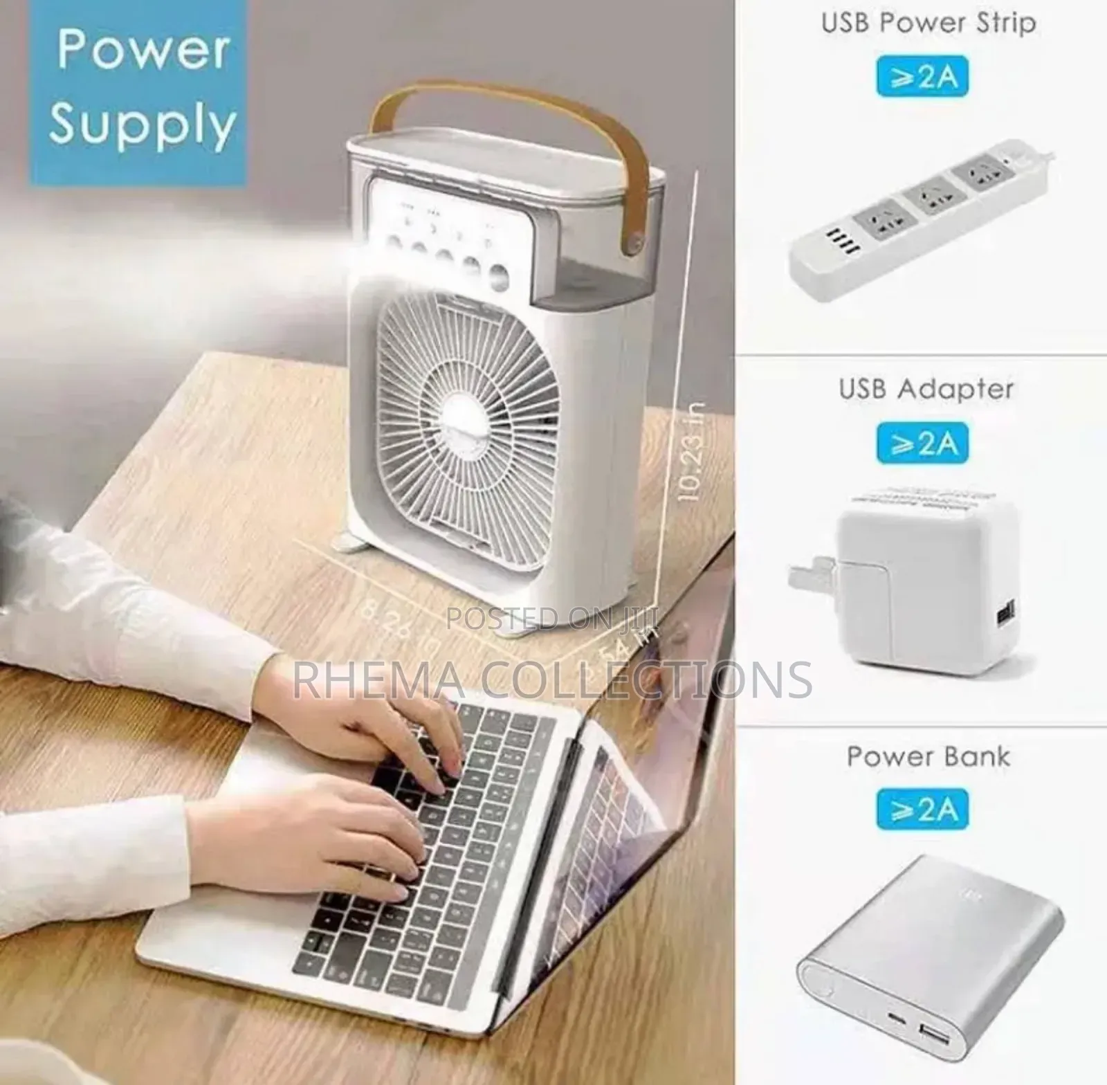 Mini Air Conditioning Rechargeable Fan