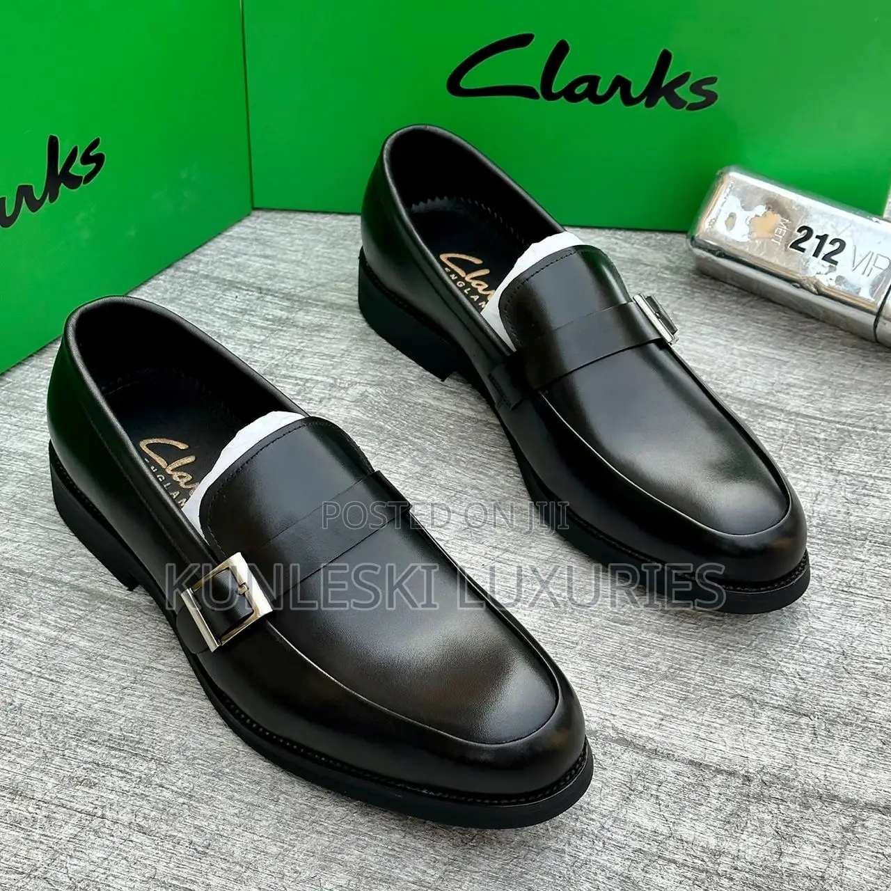 Original Men Clarks Shoes Black Brown