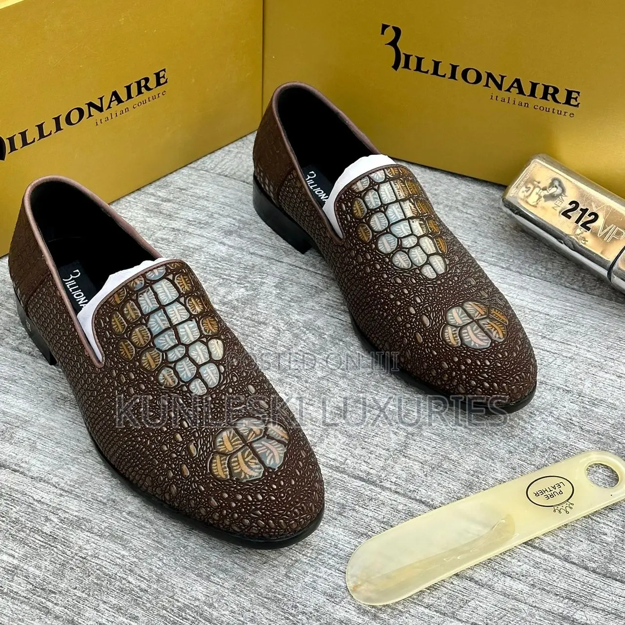 Billionaire Italian Leather Shoes for Men in 3 Colorways