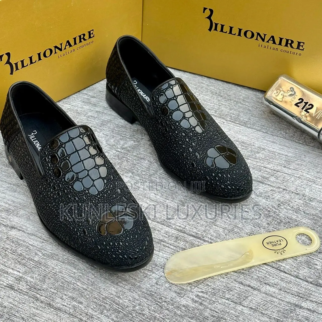 Billionaire Italian Leather Shoes for Men in 3 Colorways