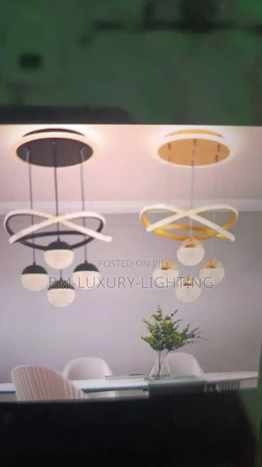Modern Minimalist 4 Crystal Drop Nordic Chandelier