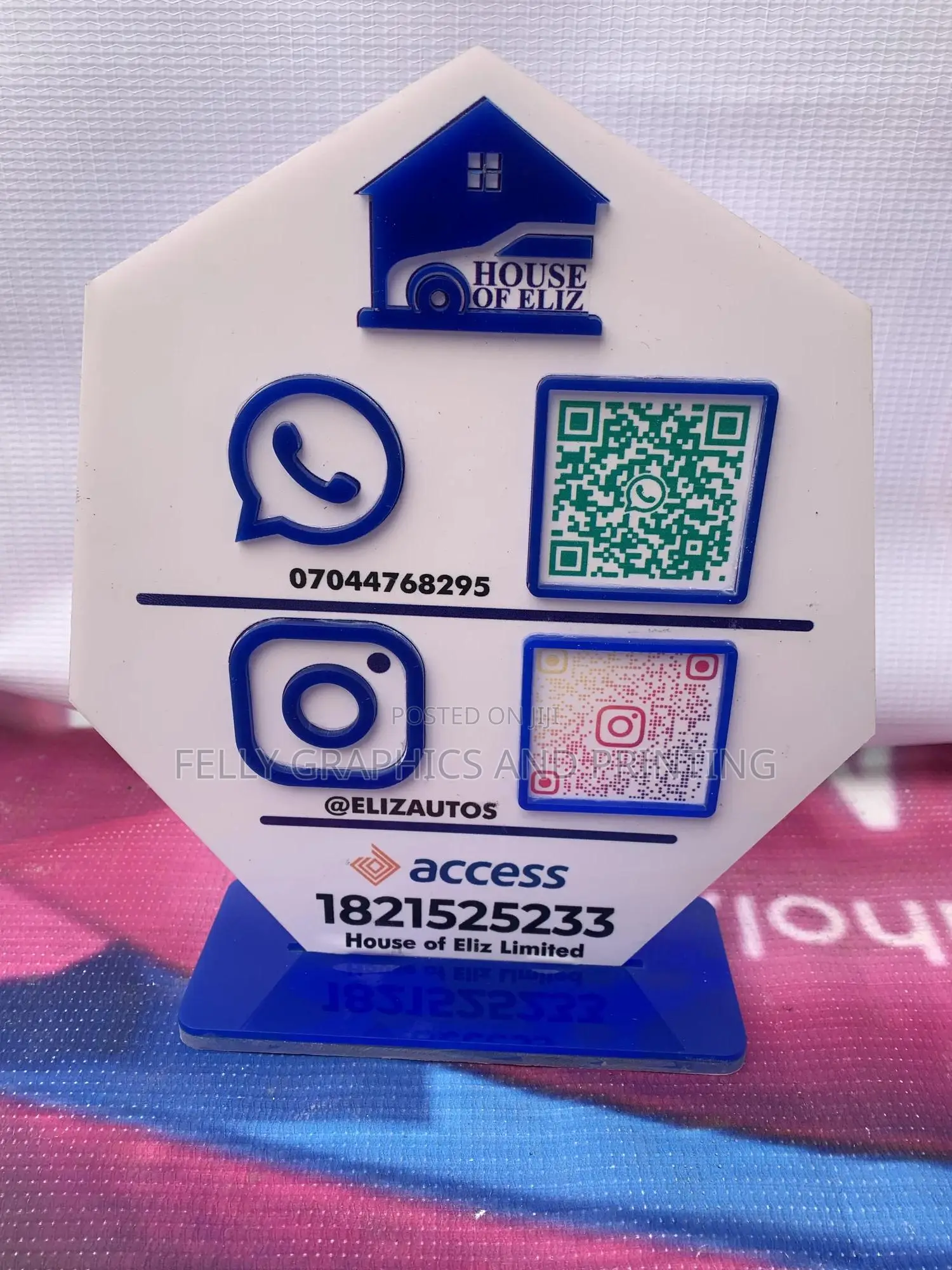 Account / Social Media Plaque