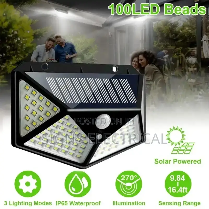 Motion Sensor Solar Powered Sunlight Street Light