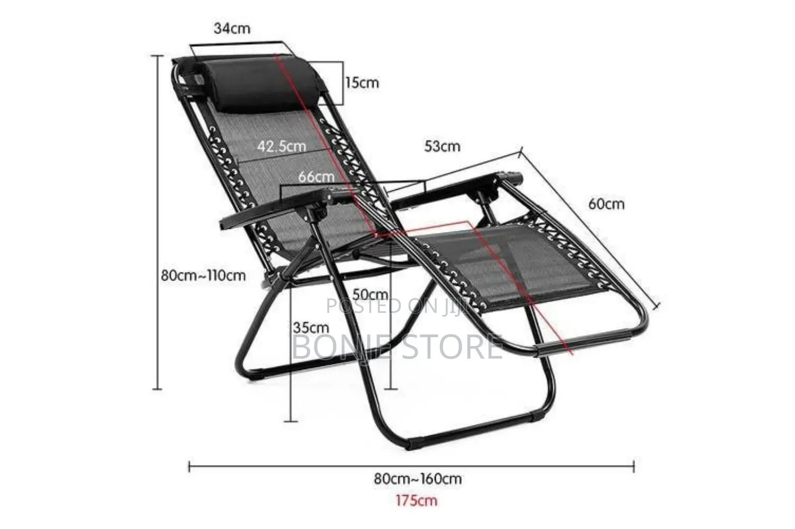Folding Adjustable Relaxing/Reclining Chair