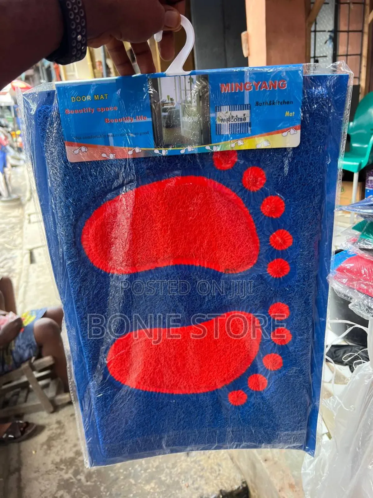 BIG PVC Door Mat Size: 80cm by 50cm