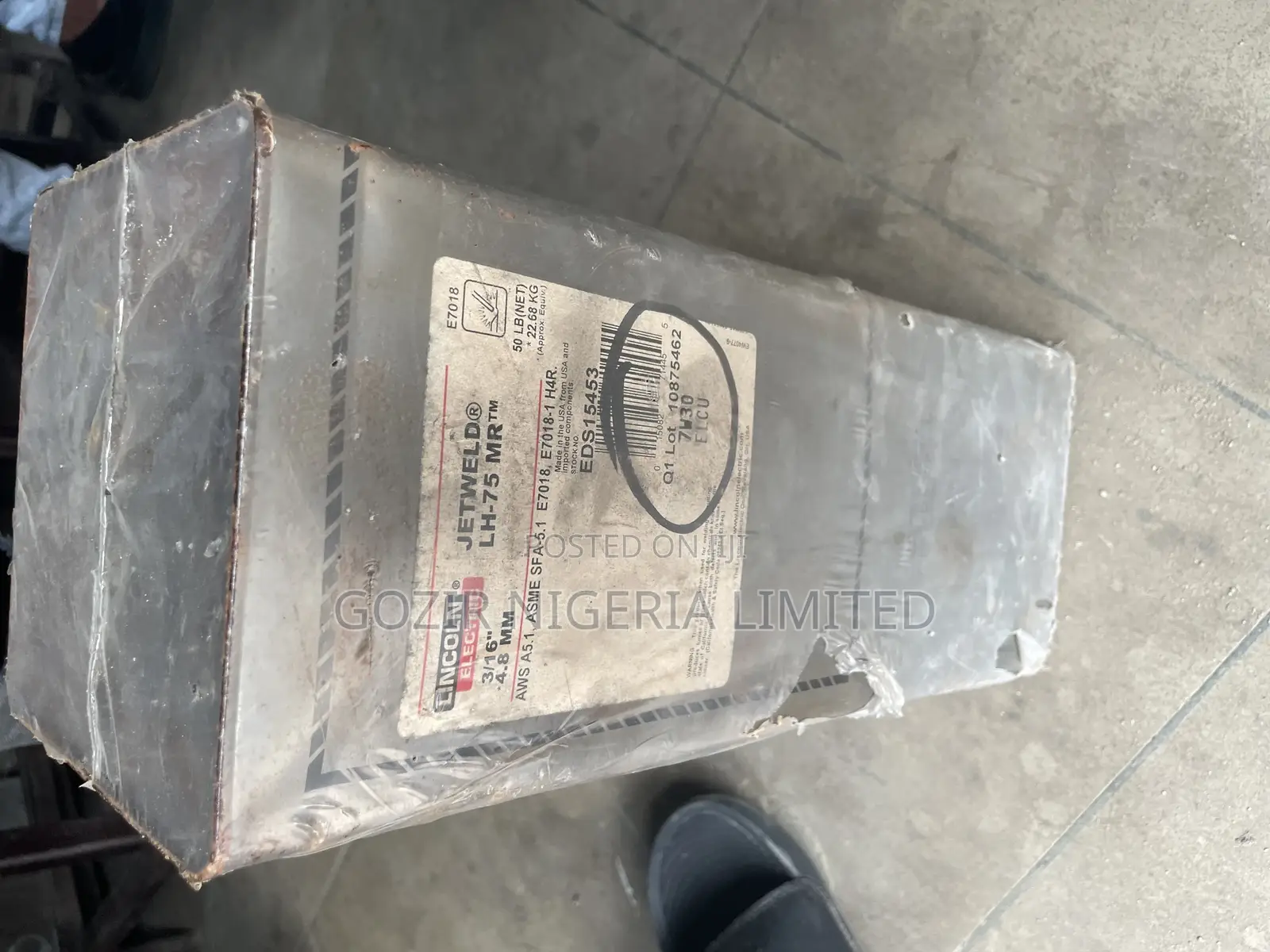 Lincoln Electric JETWELD LH-75 MR Electrode