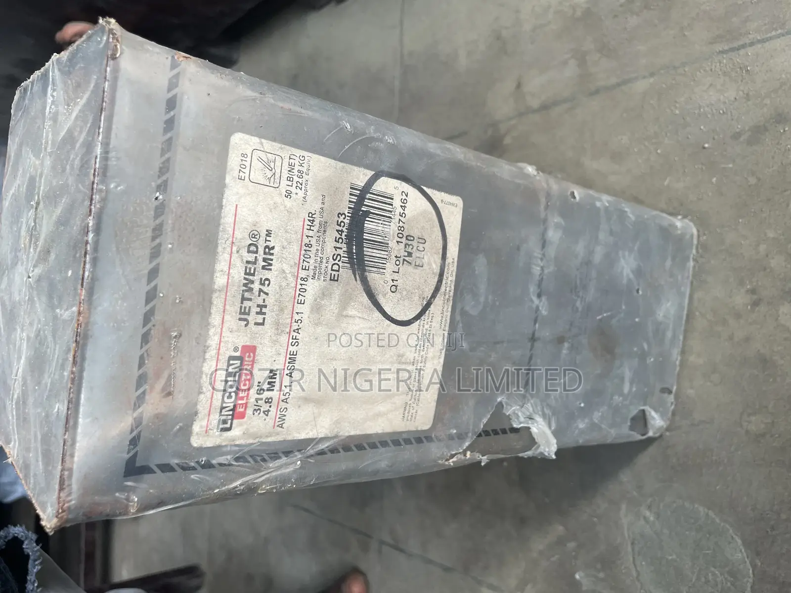 Lincoln Electric JETWELD LH-75 MR Electrode