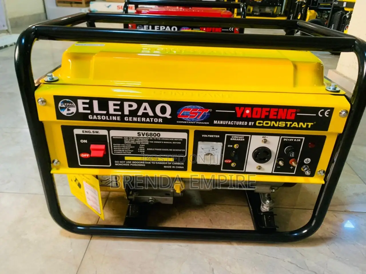 Elepaq 4.5kva Petrol Generator