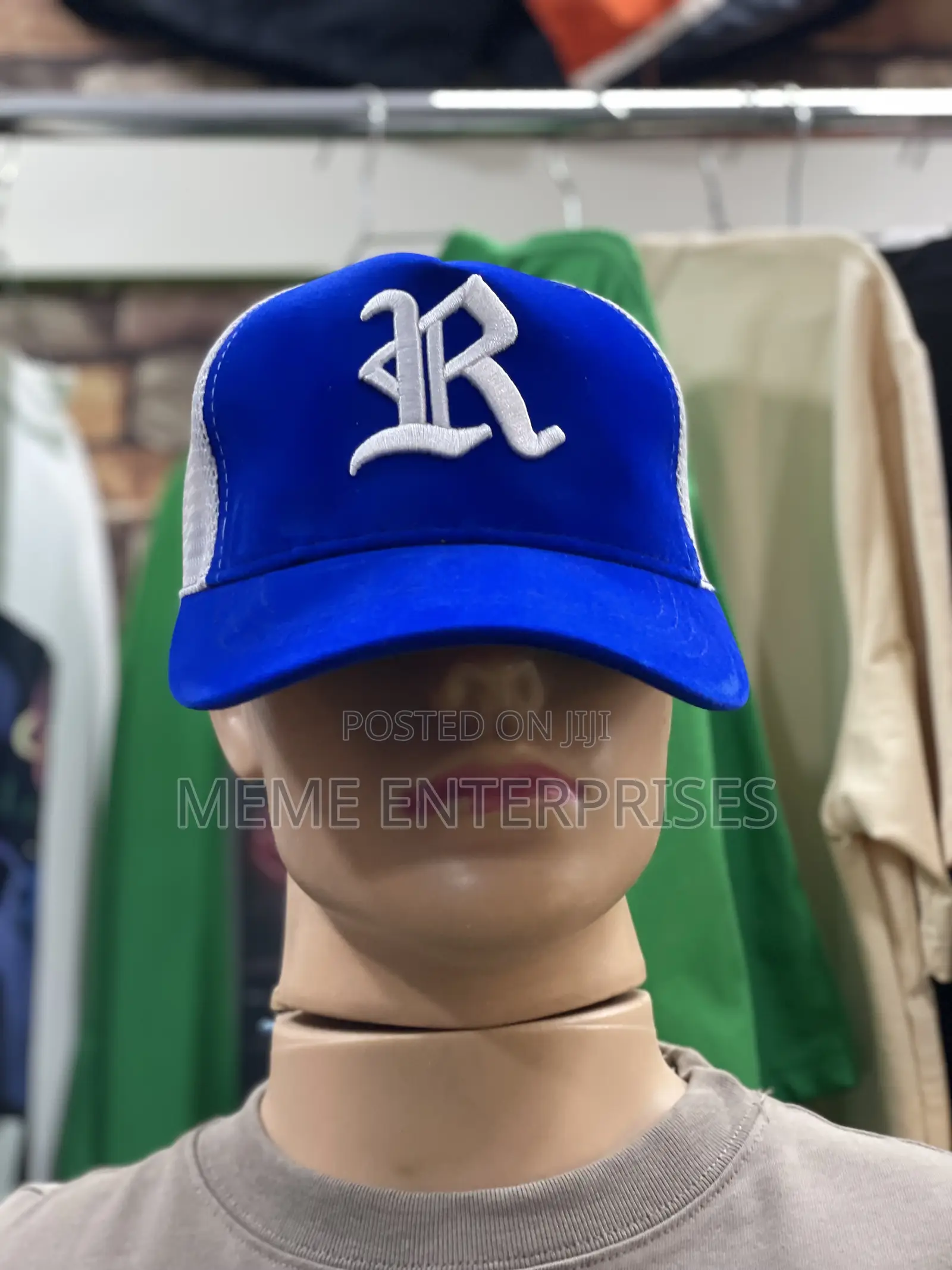 Blue Face Cap