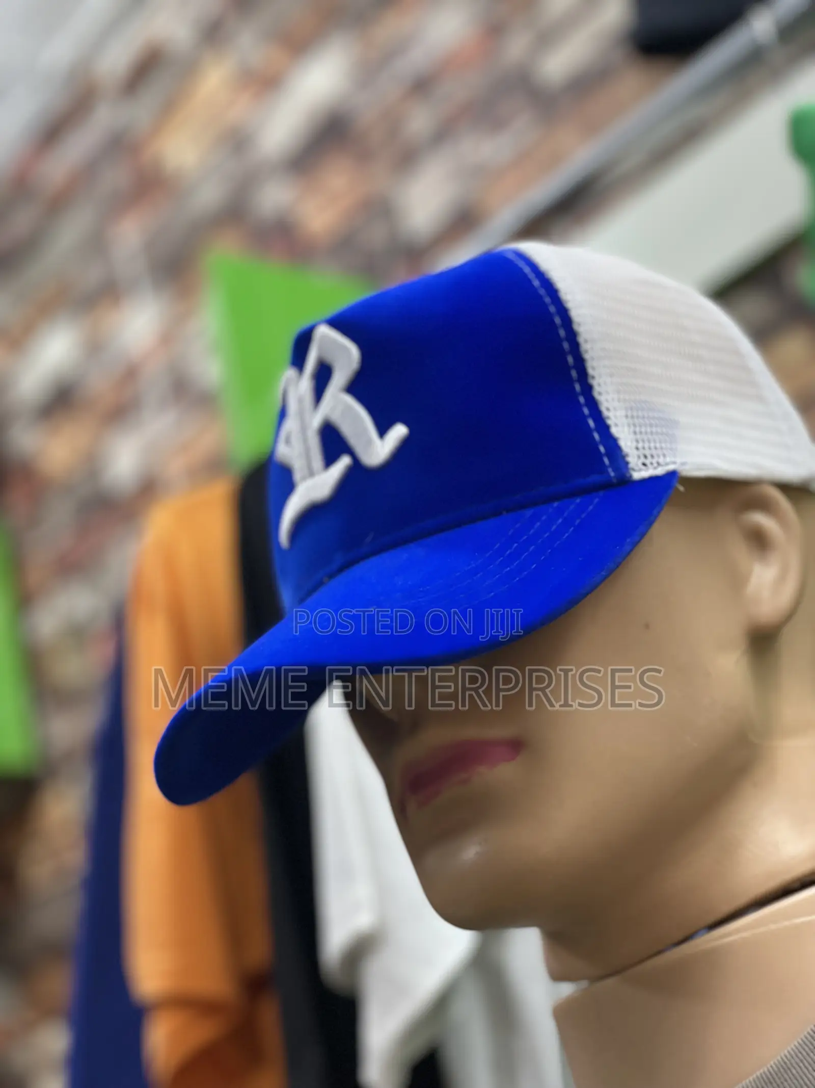 Blue Face Cap