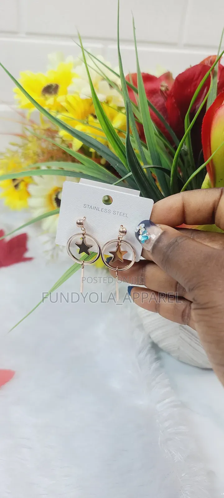 Female Fashion Round Drop Earrings