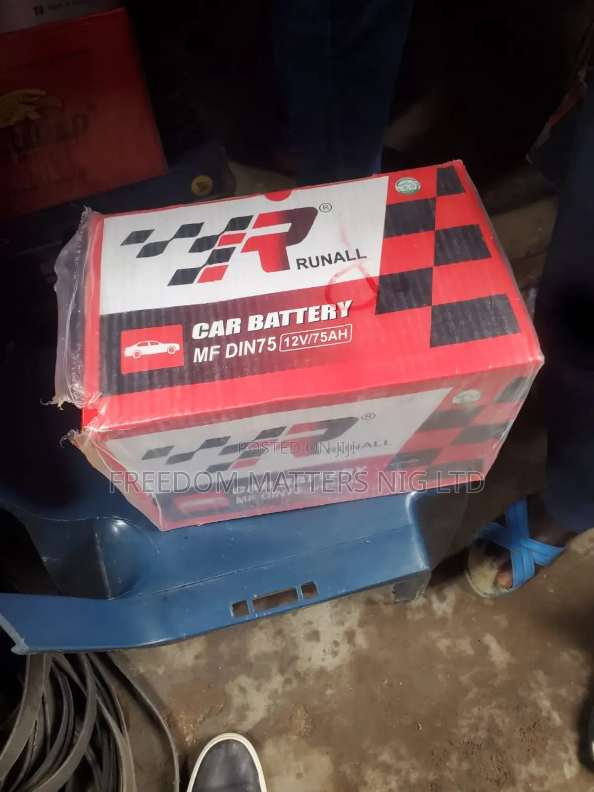 Runall Car Battery 12V 75ahm Korea Tech