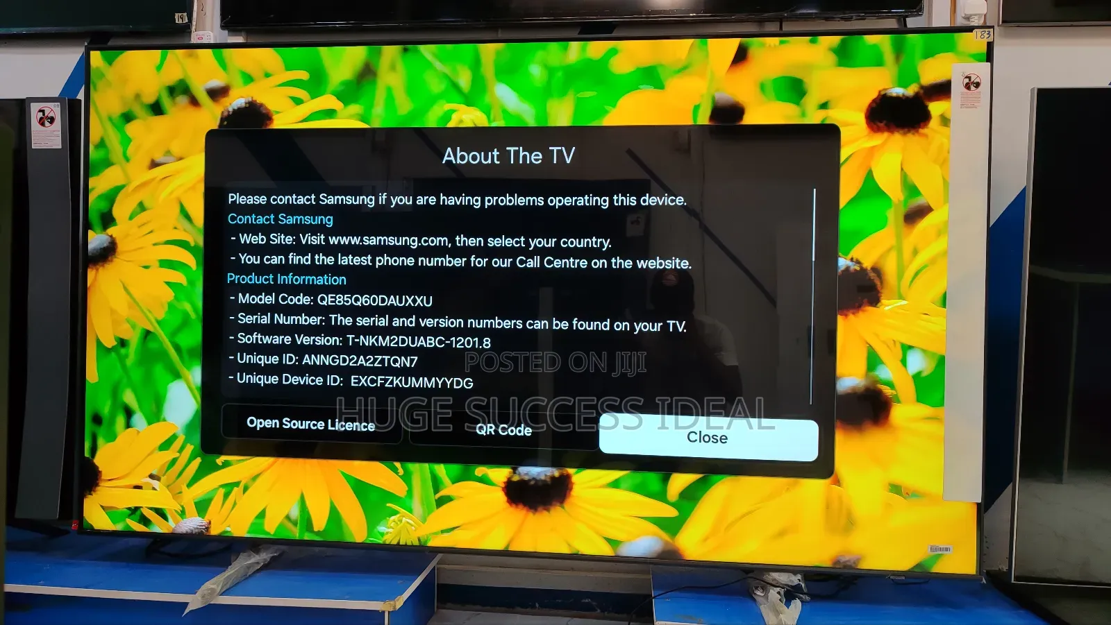 Samsung 85 Inch QLED Q60D Series Smart 4K UHD HDR TV 2024