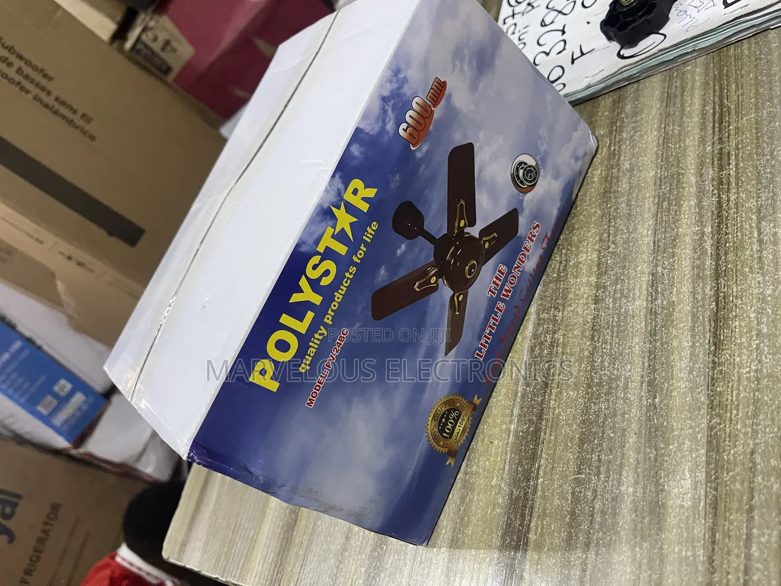 Brand New Polystar Short Blade Celling Fan With 100% Coper