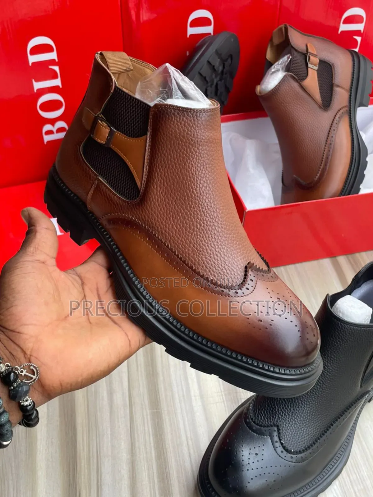 Bold Leather Ankle Boots for Men