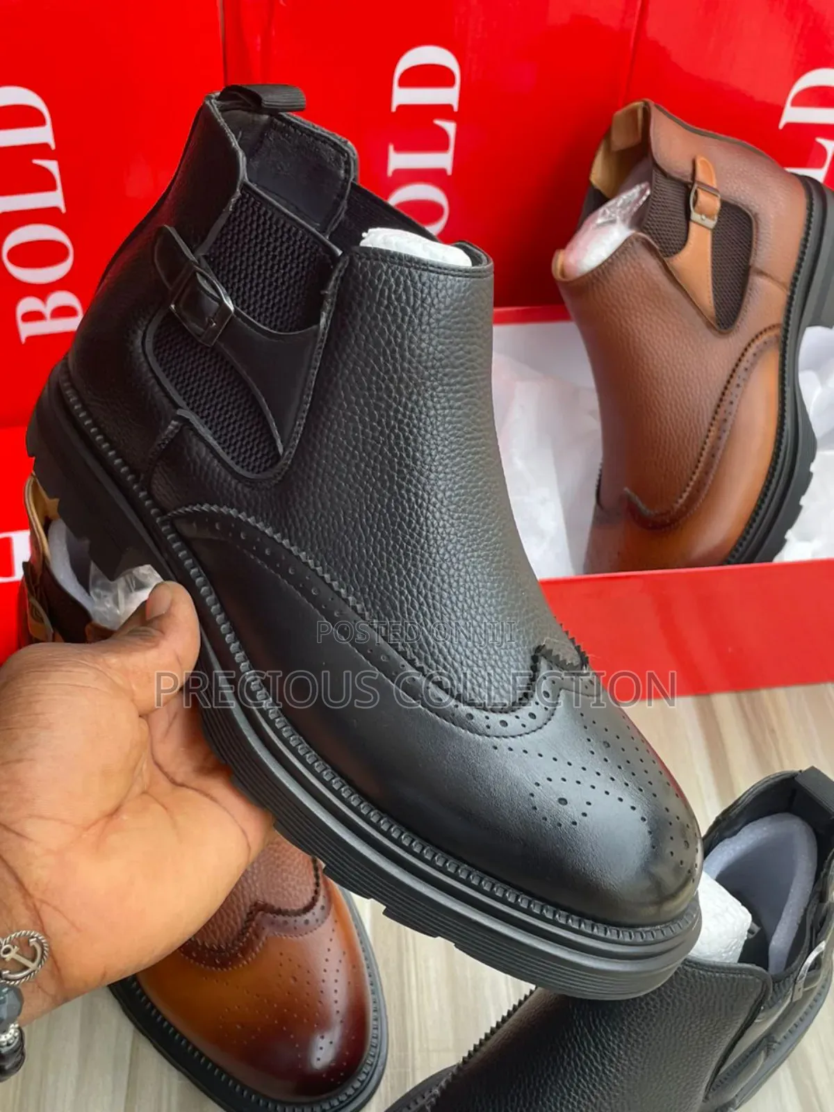 Bold Leather Ankle Boots for Men