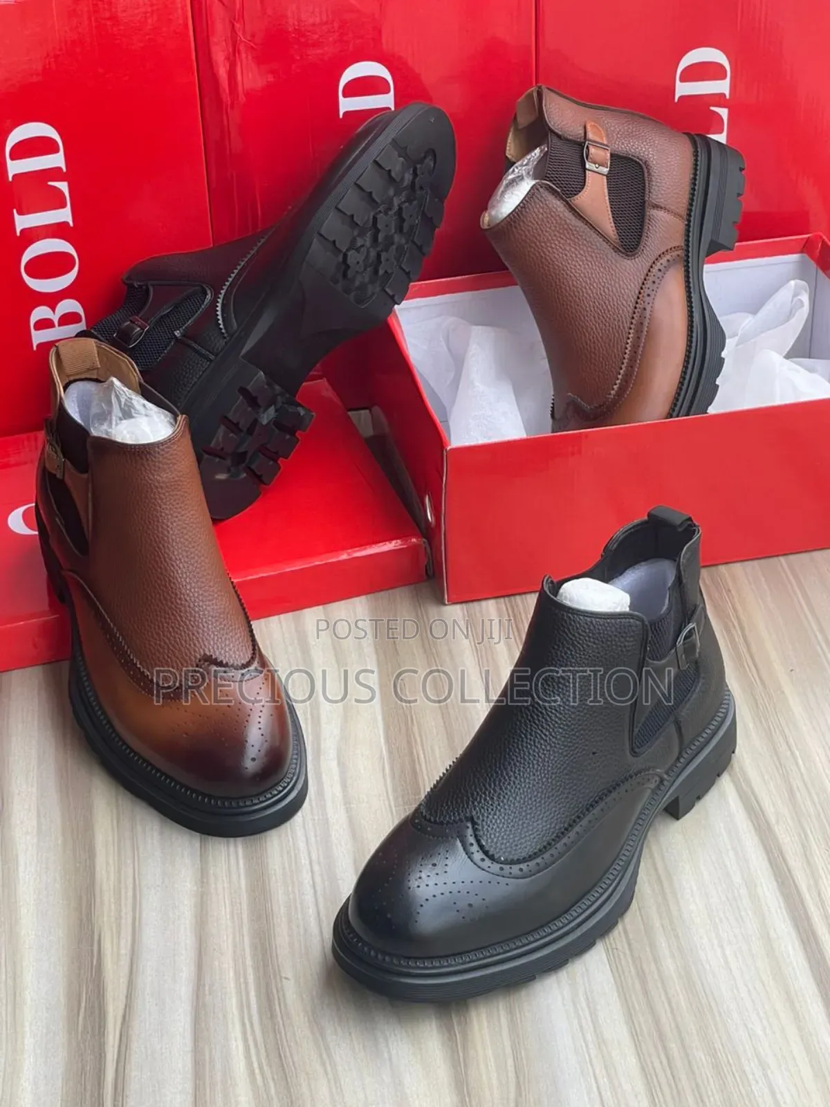 Bold Leather Ankle Boots for Men