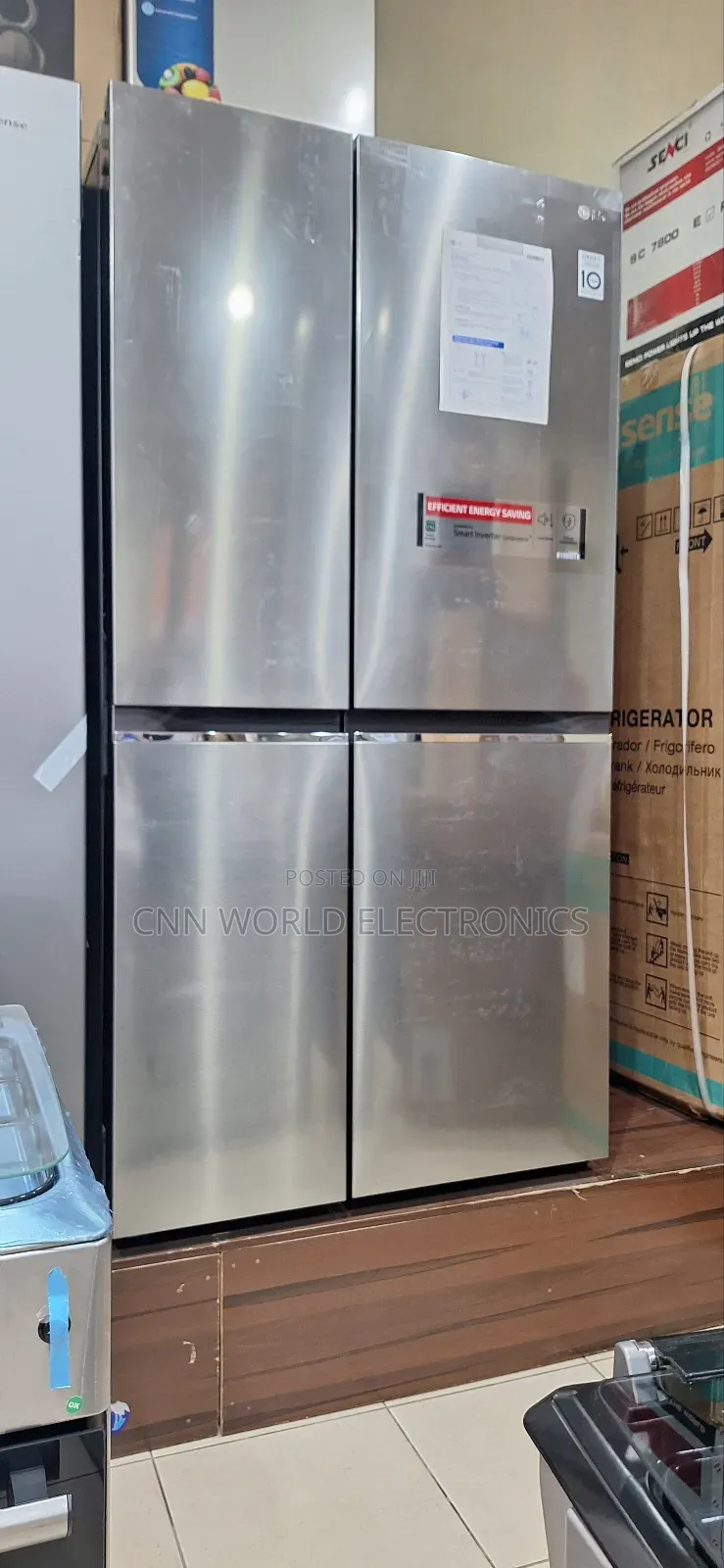 New LG Smart Inverter 688L Side by Side Fridge (150W) 2years