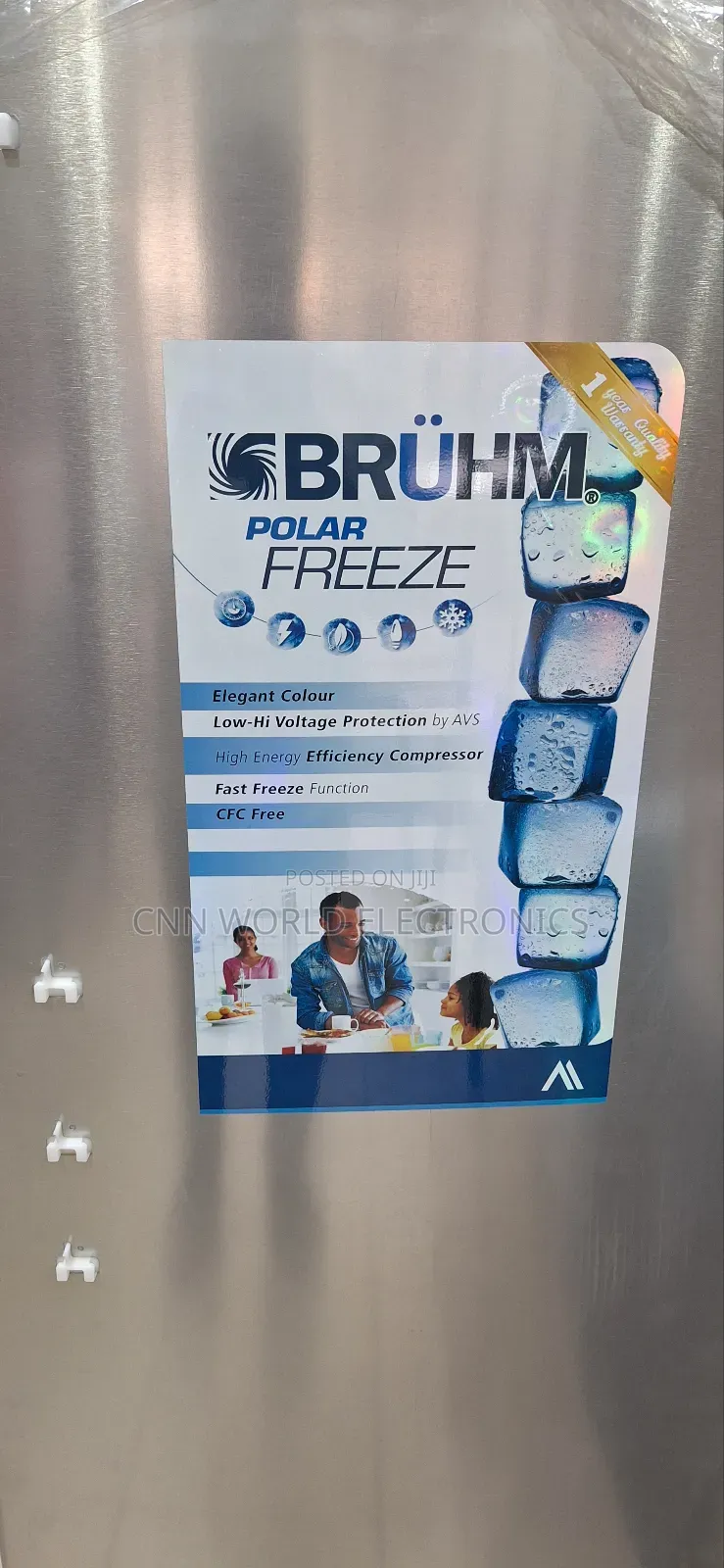 Original Bruhm 230l Upright Standing Freezer 8step for Block