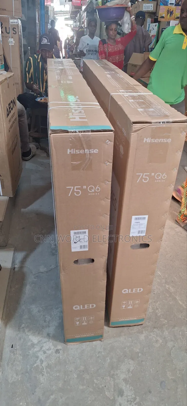 Original Hisense 75"Inch Qled Smart Tv Flameless Netflix