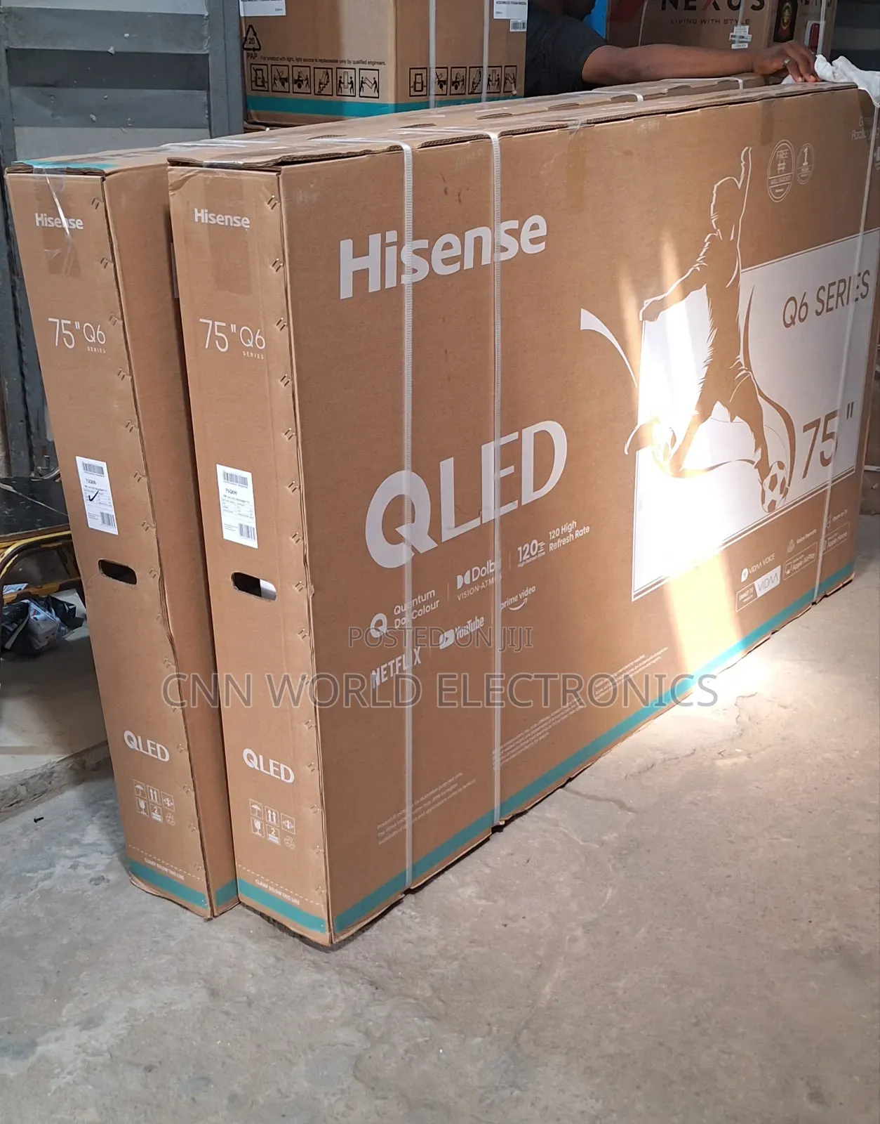 2025made Hisense Qled 75" Smart Tv Netflix Youtube App